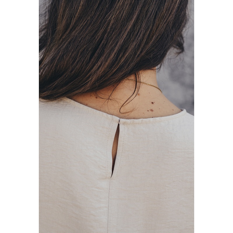 Thumbnail of Echo Viscose Top Wide Straps - Light Beige image