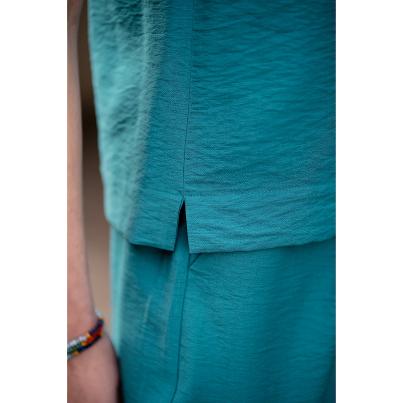 Thumbnail of Echo Viscose Top Wide Straps - Turquoise image