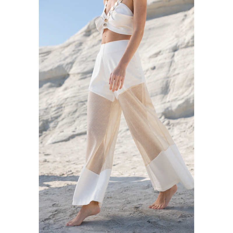 パンツ NKNIT paper mix side string knit pants paper mix side string knit pants | NKNIT