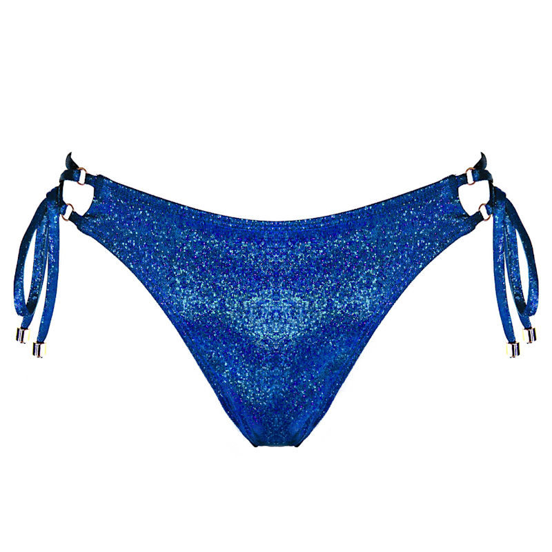 Eden Scrunch Bottom - Blue Sapphire Glitter | Enez Swim | Wolf