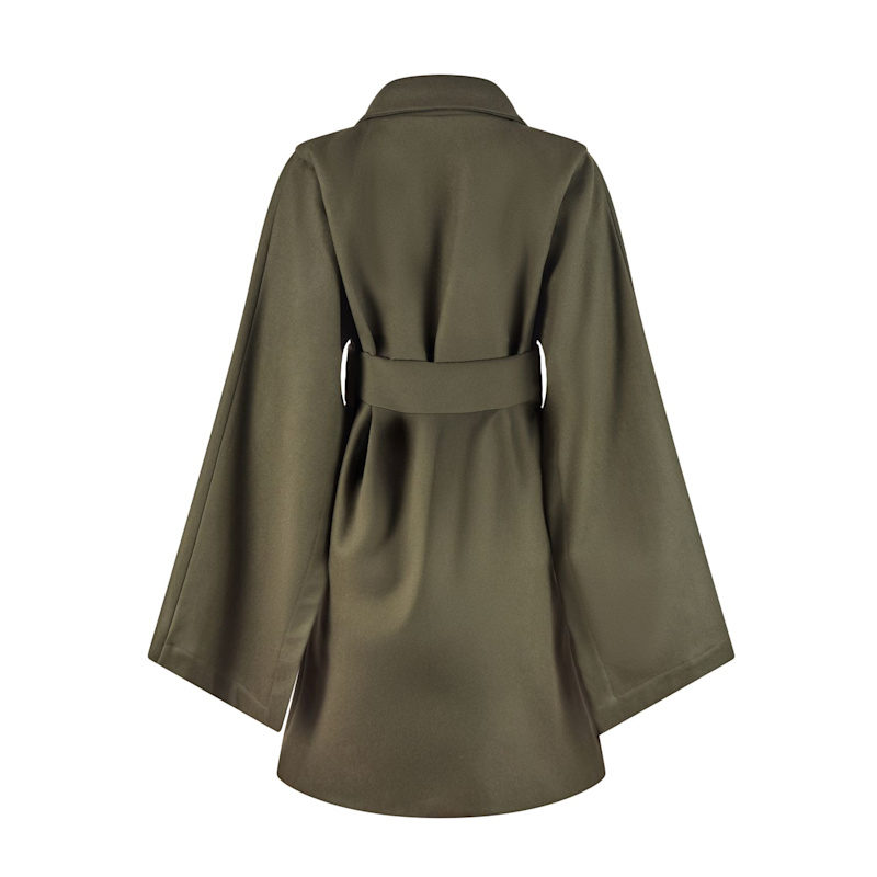 Thumbnail of Edith Cashmere Coat With Cloak Sleeves image