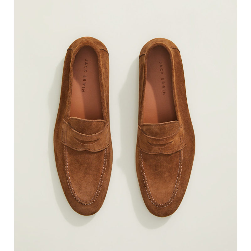 Thumbnail of Edward Penny Loafer - Brown Suede image