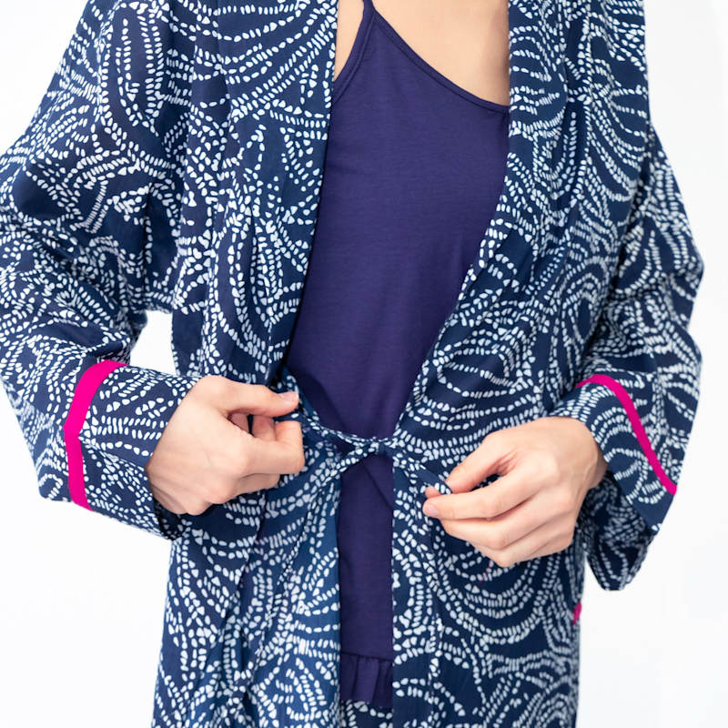 Indian Cotton Starry Night Print Robe | inara | Wolf & Badger