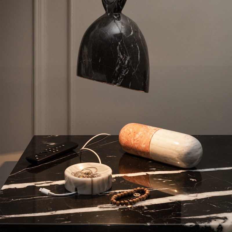 Thumbnail of Cable Holder White Marble image