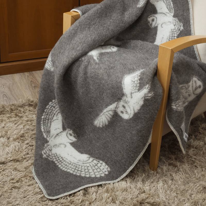 Thumbnail of Owl Wool Blanket image