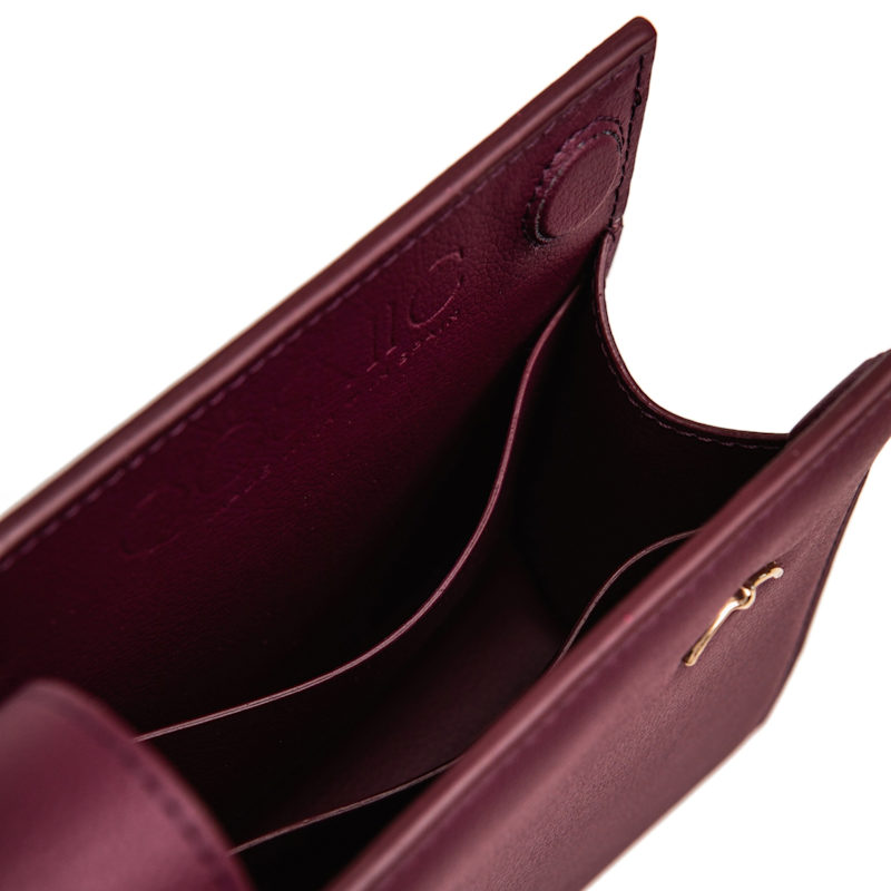 Thumbnail of Handbag Elara Nebula - Grape Leather - Burgundy / Aubergine image