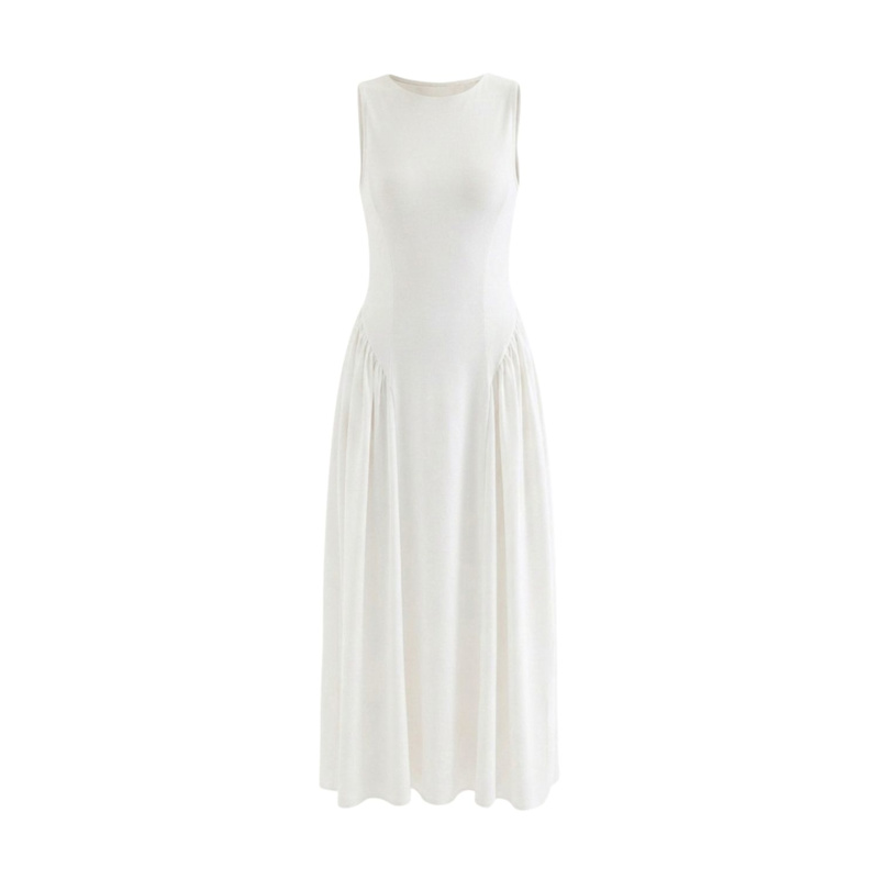 long bodycon dress white White Maxi Dress: Silk Bodycon Gown, Engagement Party Dress