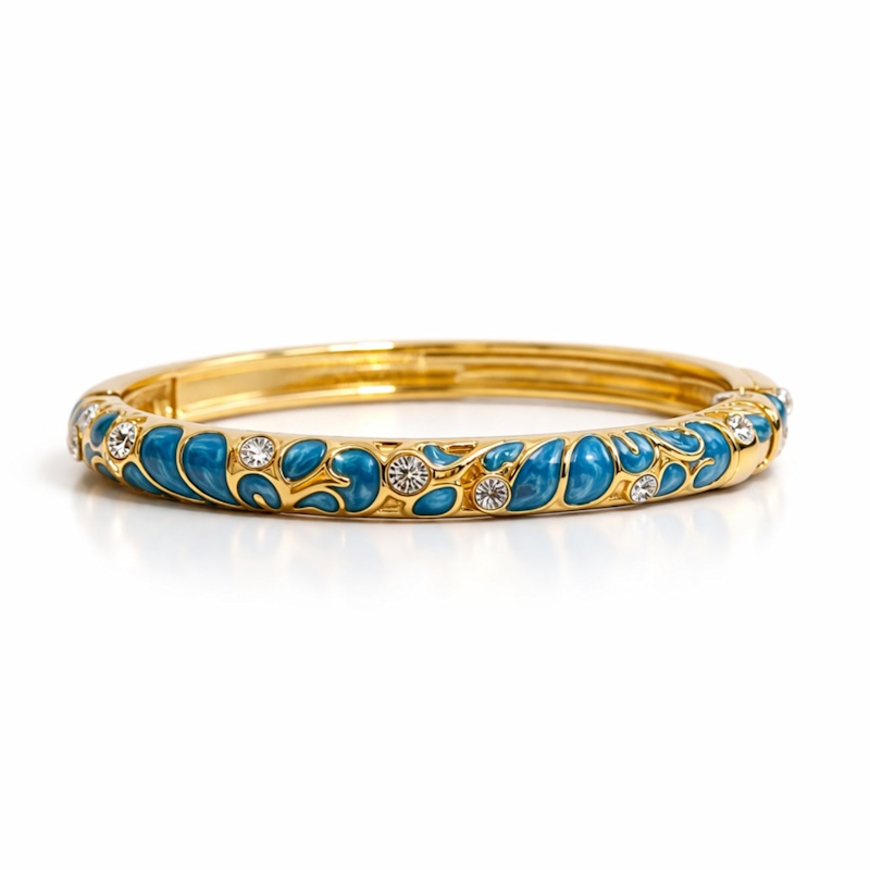Thumbnail of Elegant Enamel Bangles With Intricate Detailing image