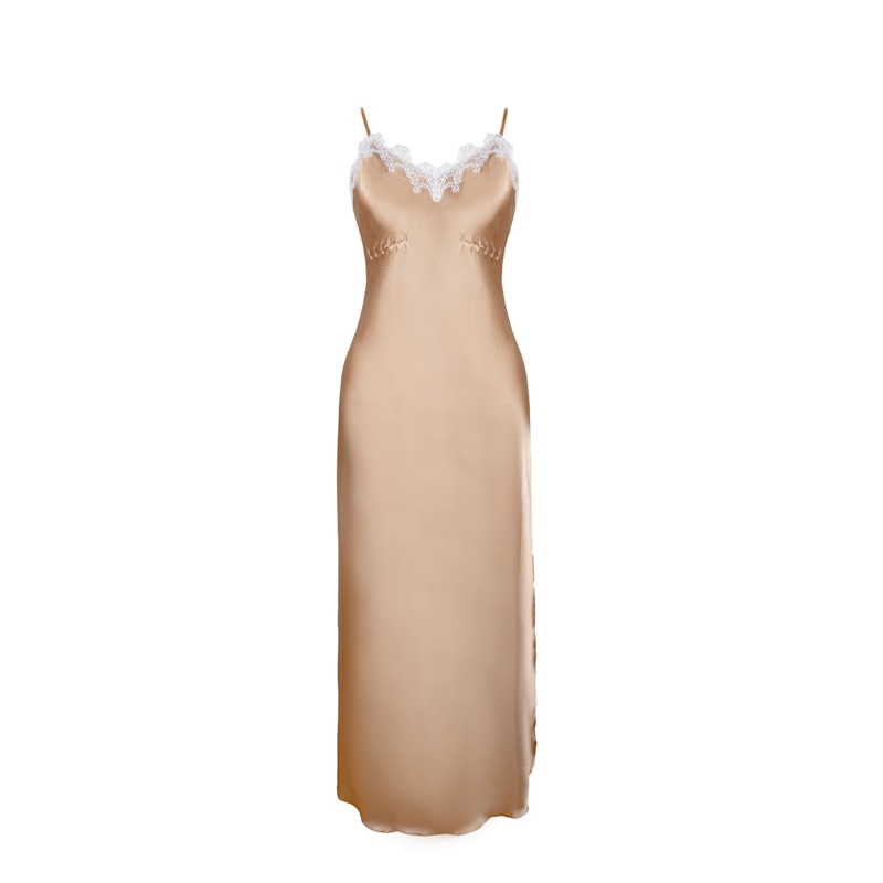 slim fit dress slacks Colors 3755 Prom Dress - Nude-Green