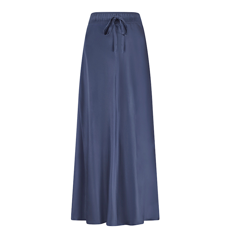 Thumbnail of Ella Silk Skirt - Navy image