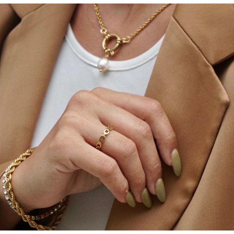 Thumbnail of Ellie Vail - Billy Dainty Chain Ring image