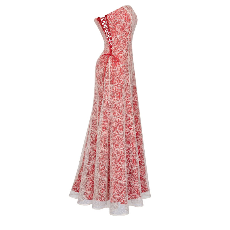 Thumbnail of Elsava Scarlet Bloom Corset Dress image