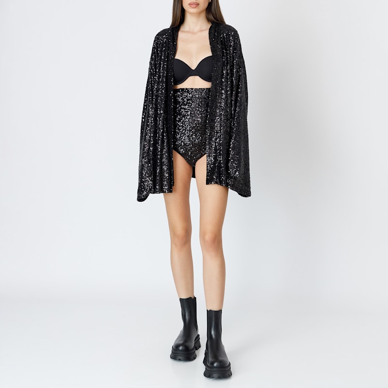 Thumbnail of Sequin Wrap Blazer image