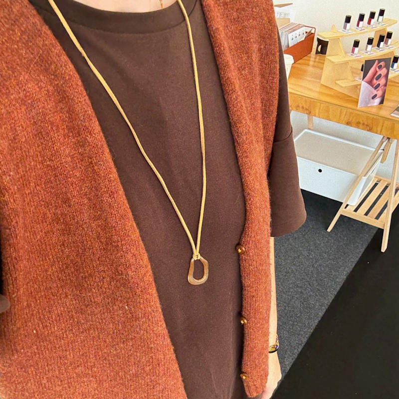 Thumbnail of Nyx Necklace - Dark Brown image