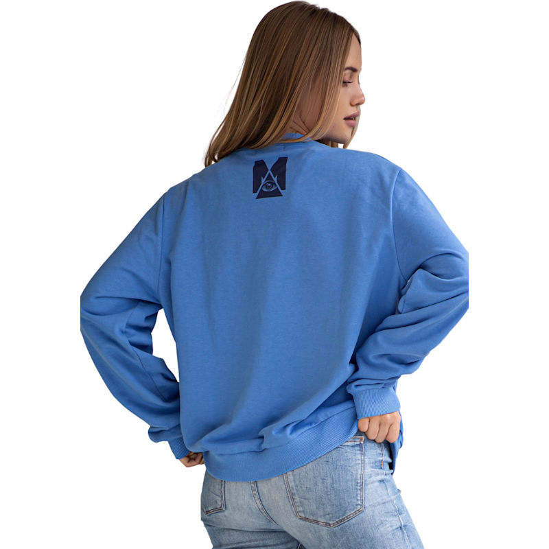 Thumbnail of Oversized Embroidered Aquarius Sign Sweatshirt image