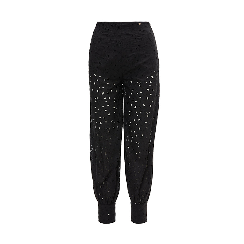 Thumbnail of Embroidered Cotton Pants Black image