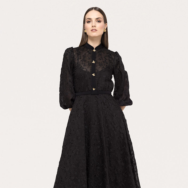 Thumbnail of Embroidered Lyocell Midi Dress image