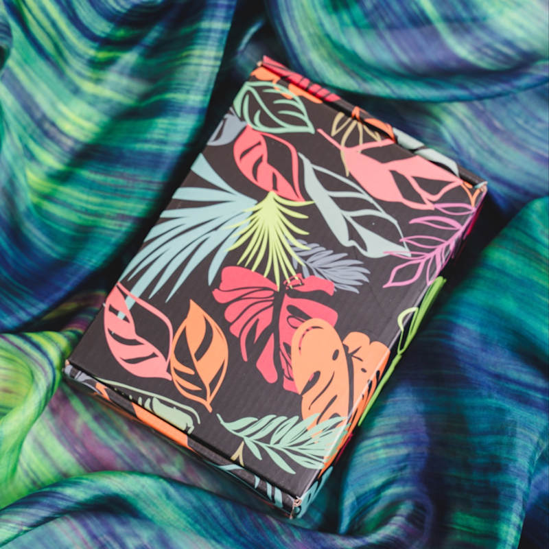 Thumbnail of Emerald & Violet Brushstroke Silk Scarf – Hand-Dyed Mulberry Silk Shawl, Evening Wrap image