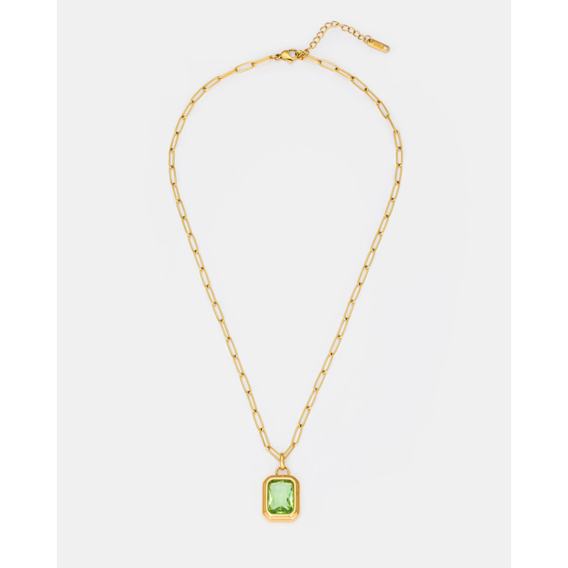 Thumbnail of Emerald Radiance Necklace In Gold image