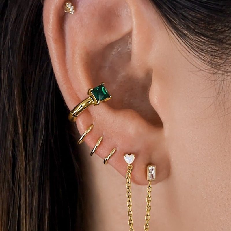 Thumbnail of Emerald Ear Cuff image