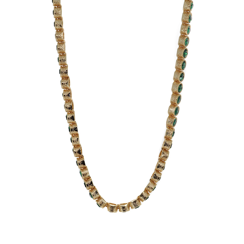 Thumbnail of Emerald Tennis Mystic Necklace - Green image