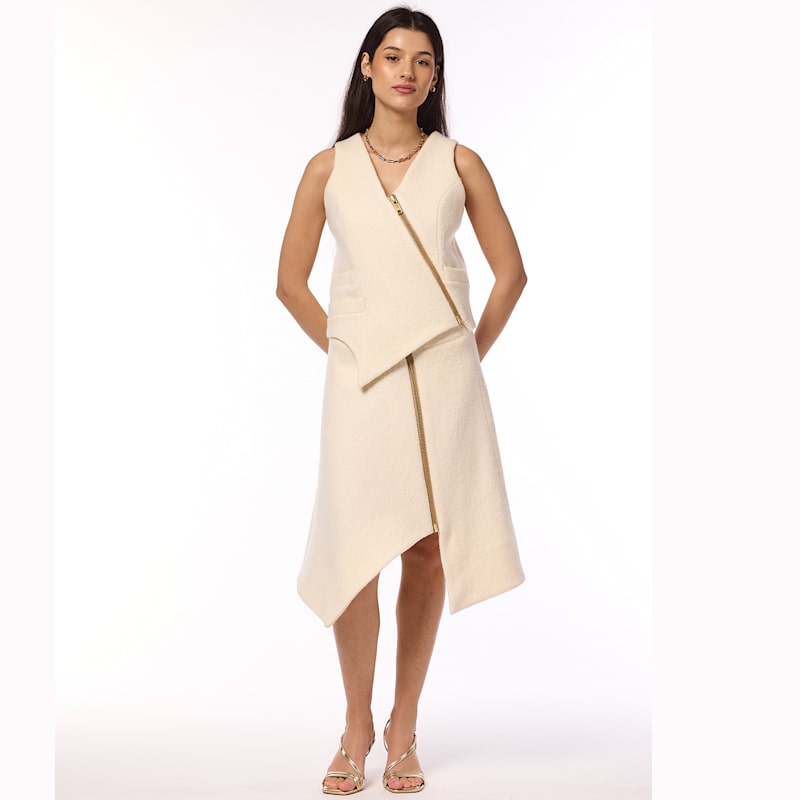 Thumbnail of Emily The Ivory High Waisted Flirty Skirt image