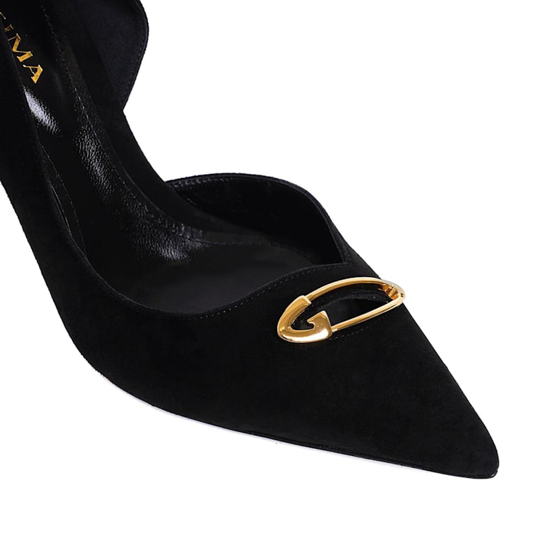 Thumbnail of Emma Suede Shoes, Black - Premium Collection image