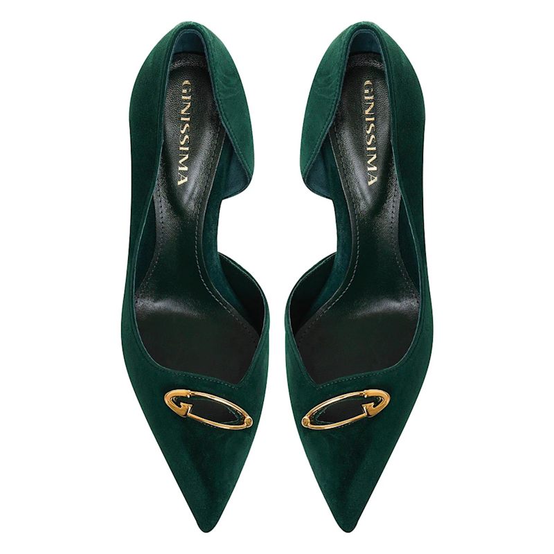 Thumbnail of Emma Suede Shoes, Forest Green - Premium Collection image
