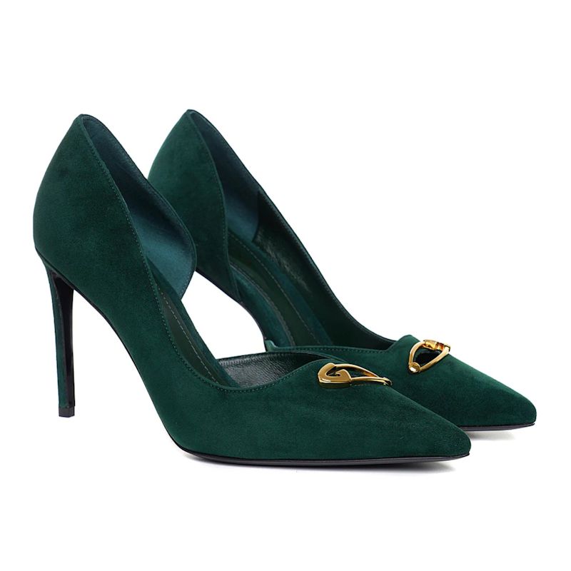 Thumbnail of Emma Suede Shoes, Forest Green - Premium Collection image