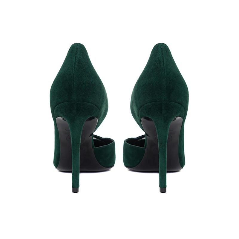 Thumbnail of Emma Suede Shoes, Forest Green - Premium Collection image