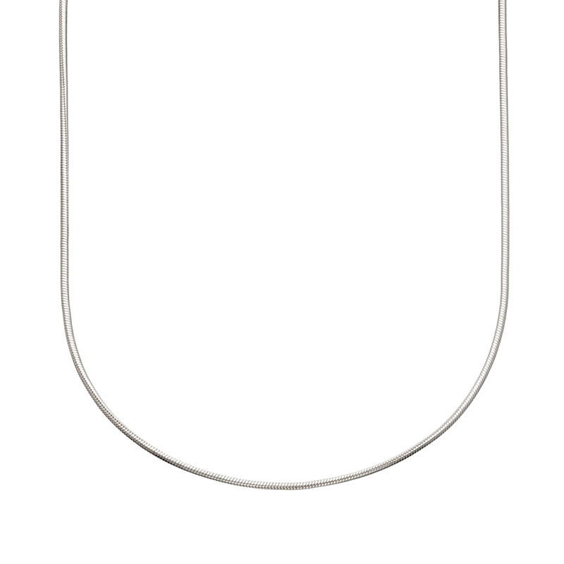 Thumbnail of Sterling Silver Round Snake Chain Necklace image