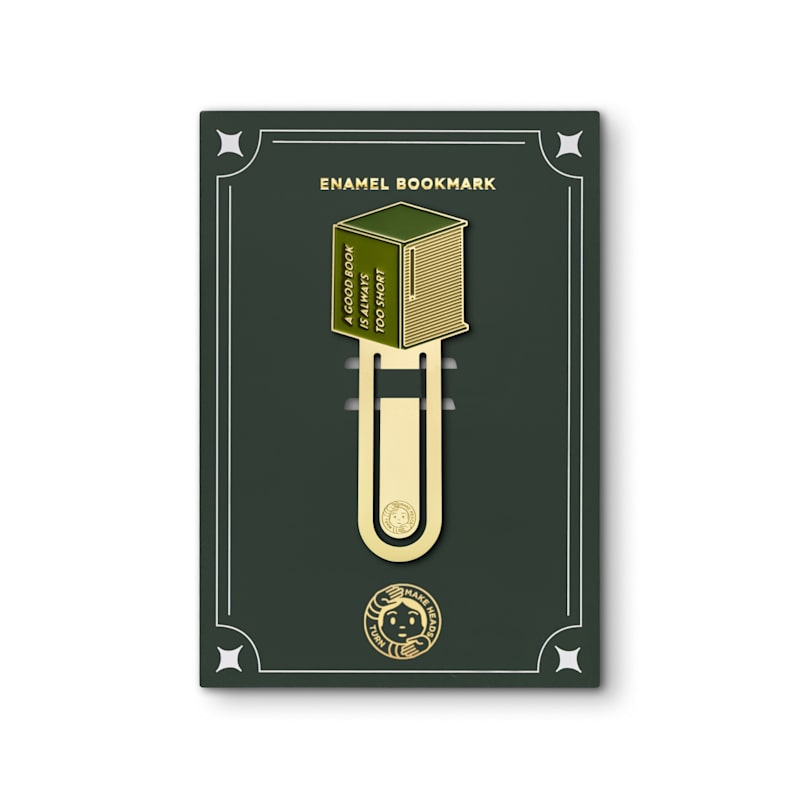 Thumbnail of Enamel Bookmark Always Too Short Book image