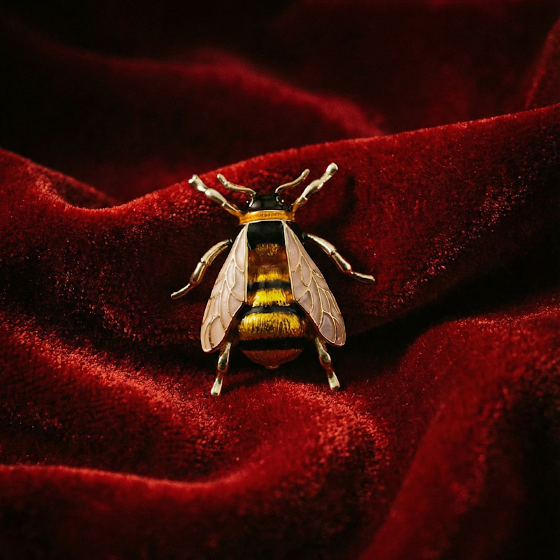 Thumbnail of Enamelled Bee Brooch image
