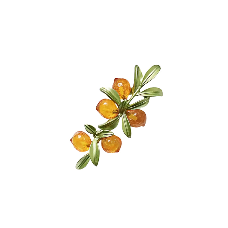 Thumbnail of Enamelled Lemon Bunch Branch image