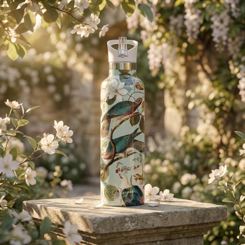 Thumbnail of Enchanting | Vintage Birds & Blossom Insulated Bottle image