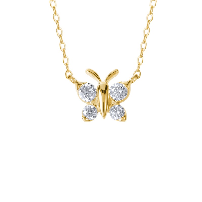 Thumbnail of Enchanting Flutterfly™ Gold Vermeil Butterfly Necklace image