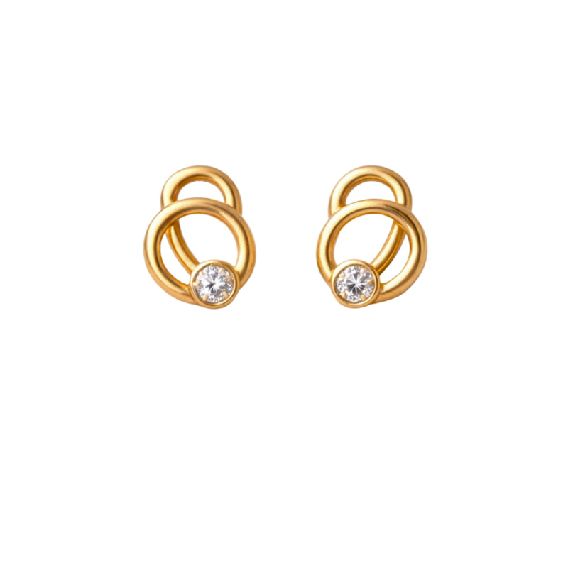 Thumbnail of Endlessly Becoming Diamond Stud Earrings image