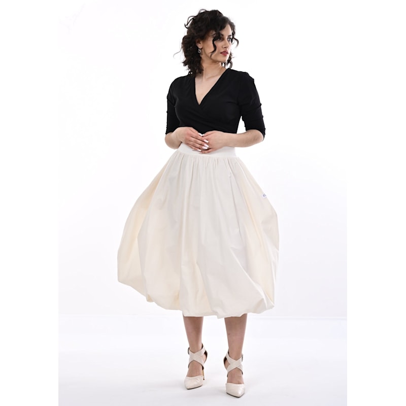 Thumbnail of Enoki Puffball Skirt In Cream image