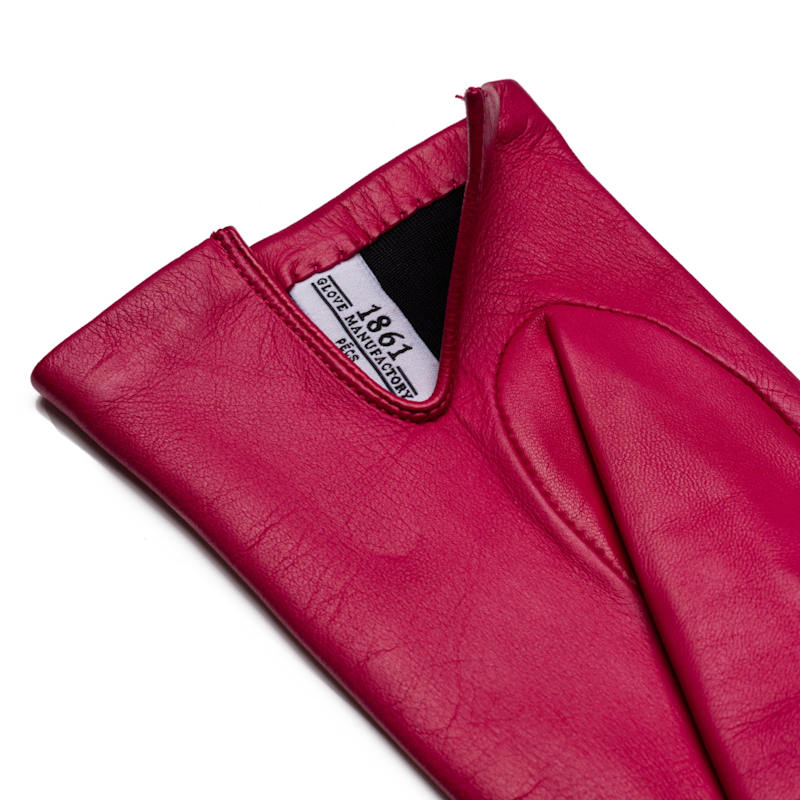 Thumbnail of Medina - Women's Minimalist Leather Gloves In Hot Pink Nappa Leather image
