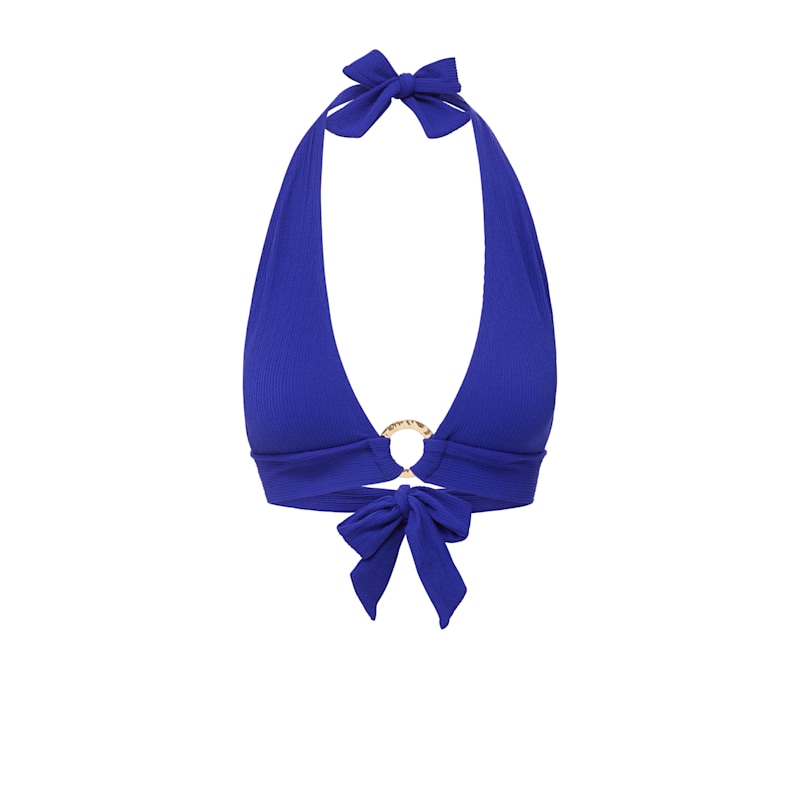 Thumbnail of Erin Ring Halter Top In Iris Texture image
