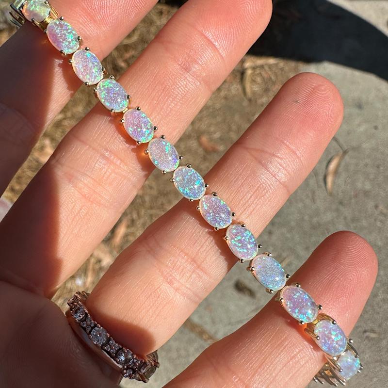 Thumbnail of Eternal Blue Opal Tennis Bracelet image