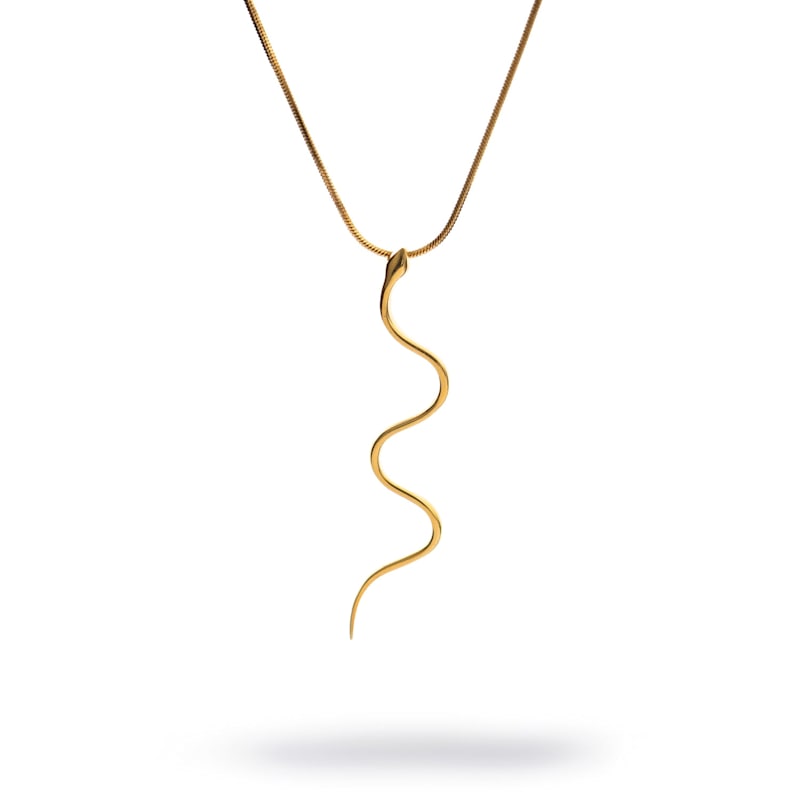 Thumbnail of Eternal Serpent Gold Necklace - Gold image