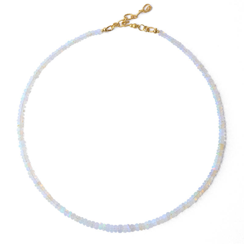 Thumbnail of Ethiopian White Opal Necklace image