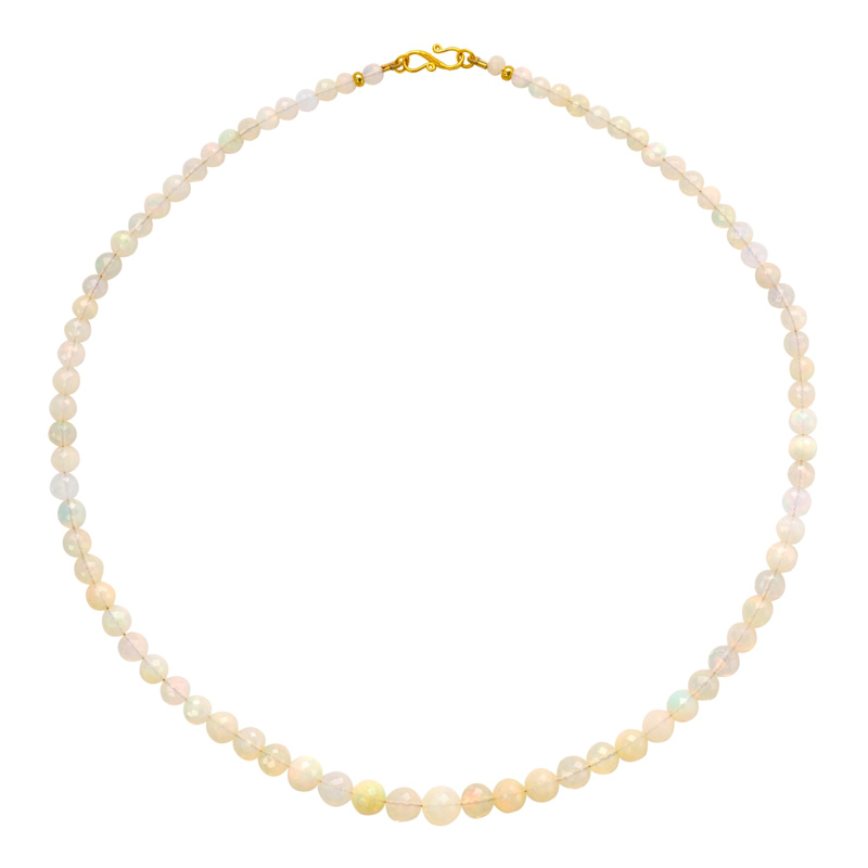 Thumbnail of Ethiopian Opal Round Bead Necklace image