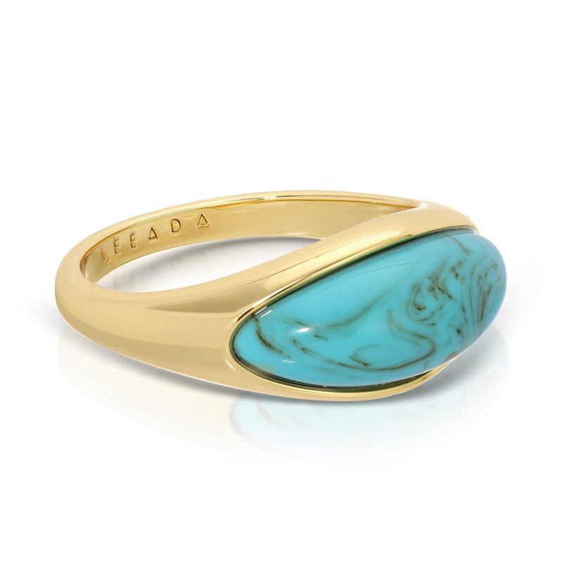 Thumbnail of Etienne Dome Ring - Turquoise image