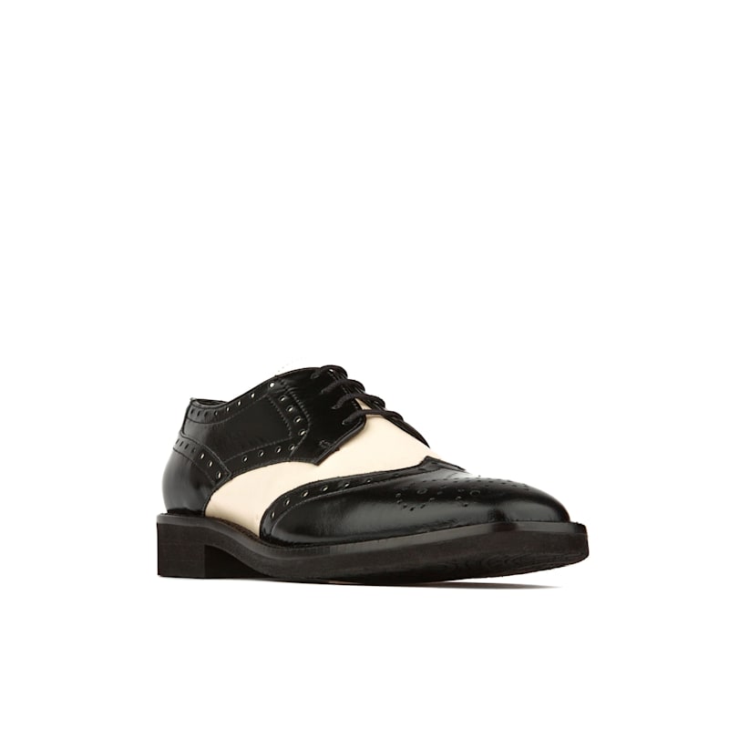 Thumbnail of Eton - Black & Cream - Womens Oxfords image