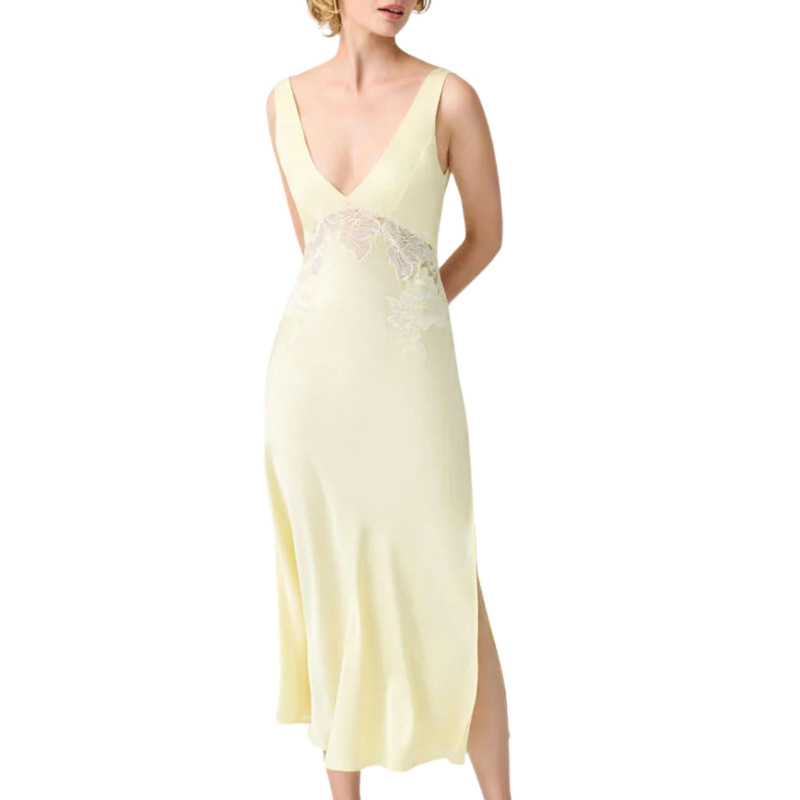 Thumbnail of Eugenie Long V Neck Inner Nightgown image