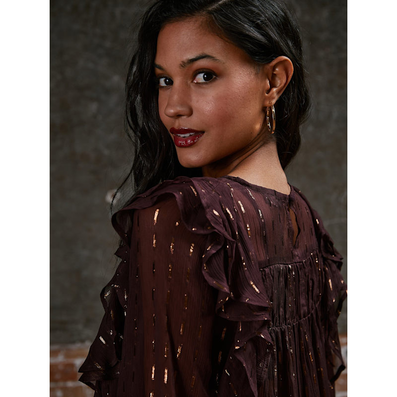 Thumbnail of Eva Chiffon Ruffle Blouse image