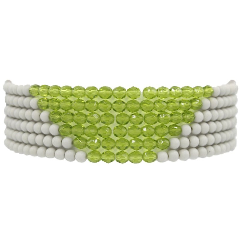 Thumbnail of Eva Choker Necklace - Olivine image