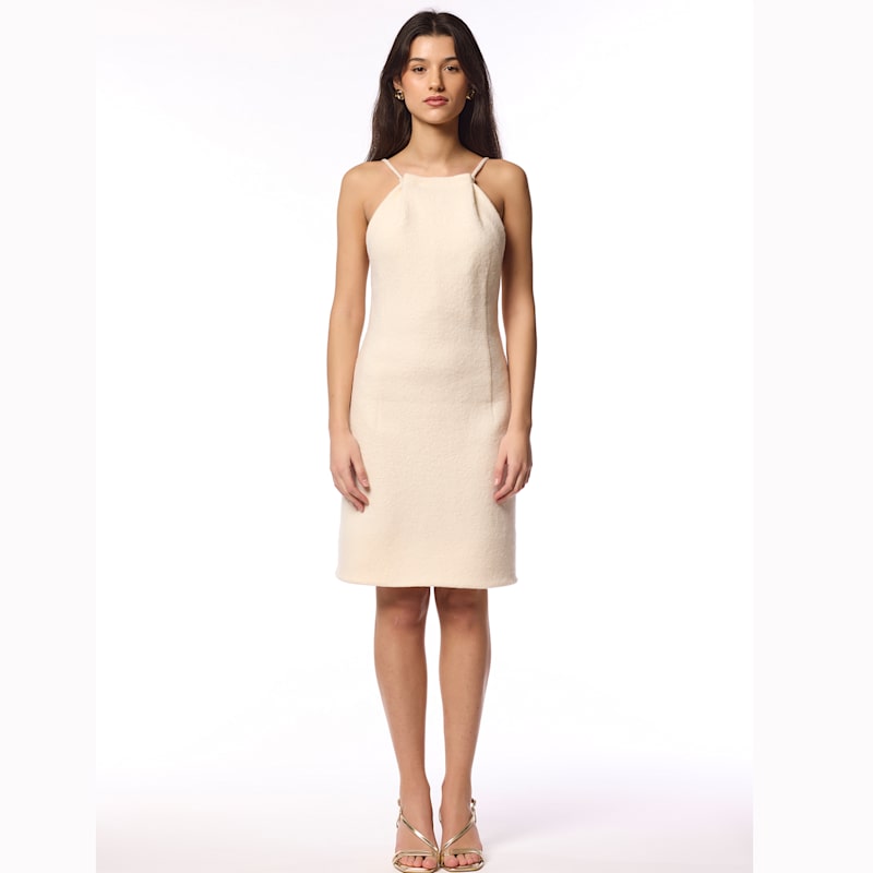 Thumbnail of Eva The Ivory Knee Length Evening Dress image